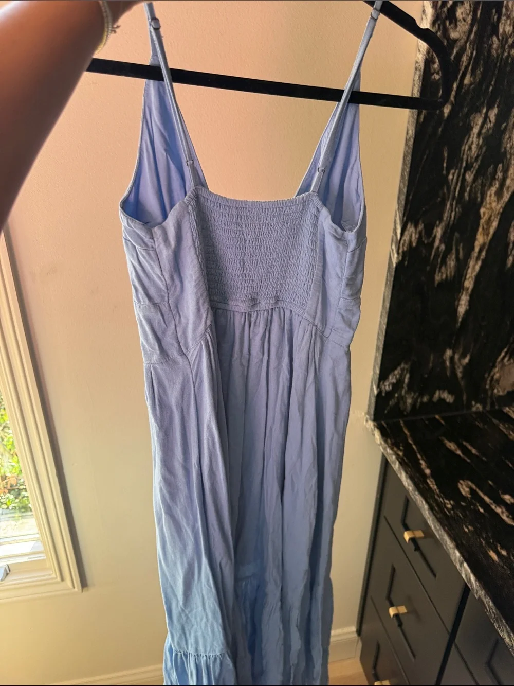 Abercrombie & Fitch Light Blue Button-Front Maxi Dress - Picture 2 of 2